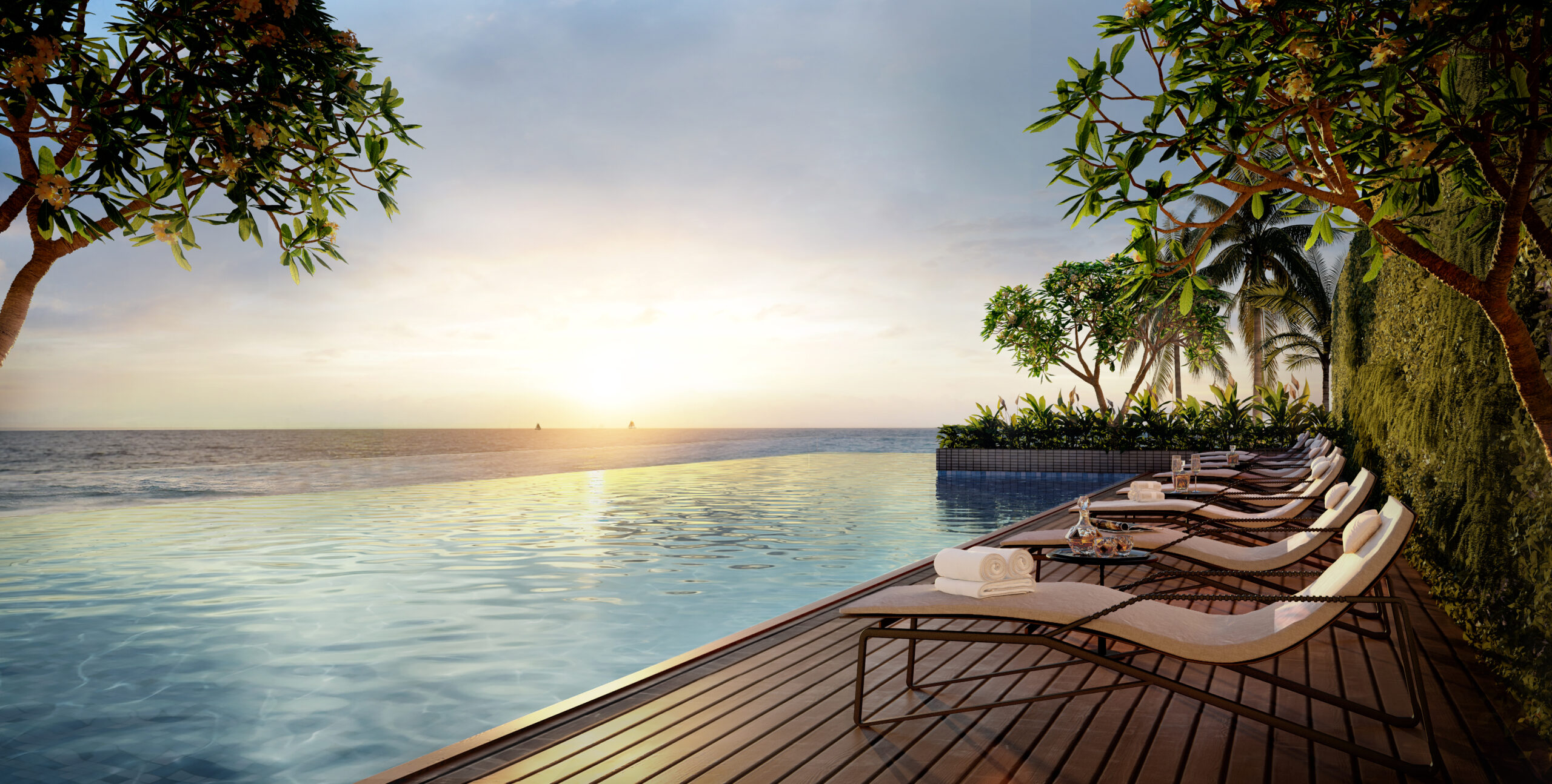 ドルチェ・ペニソラのルーフトッププール