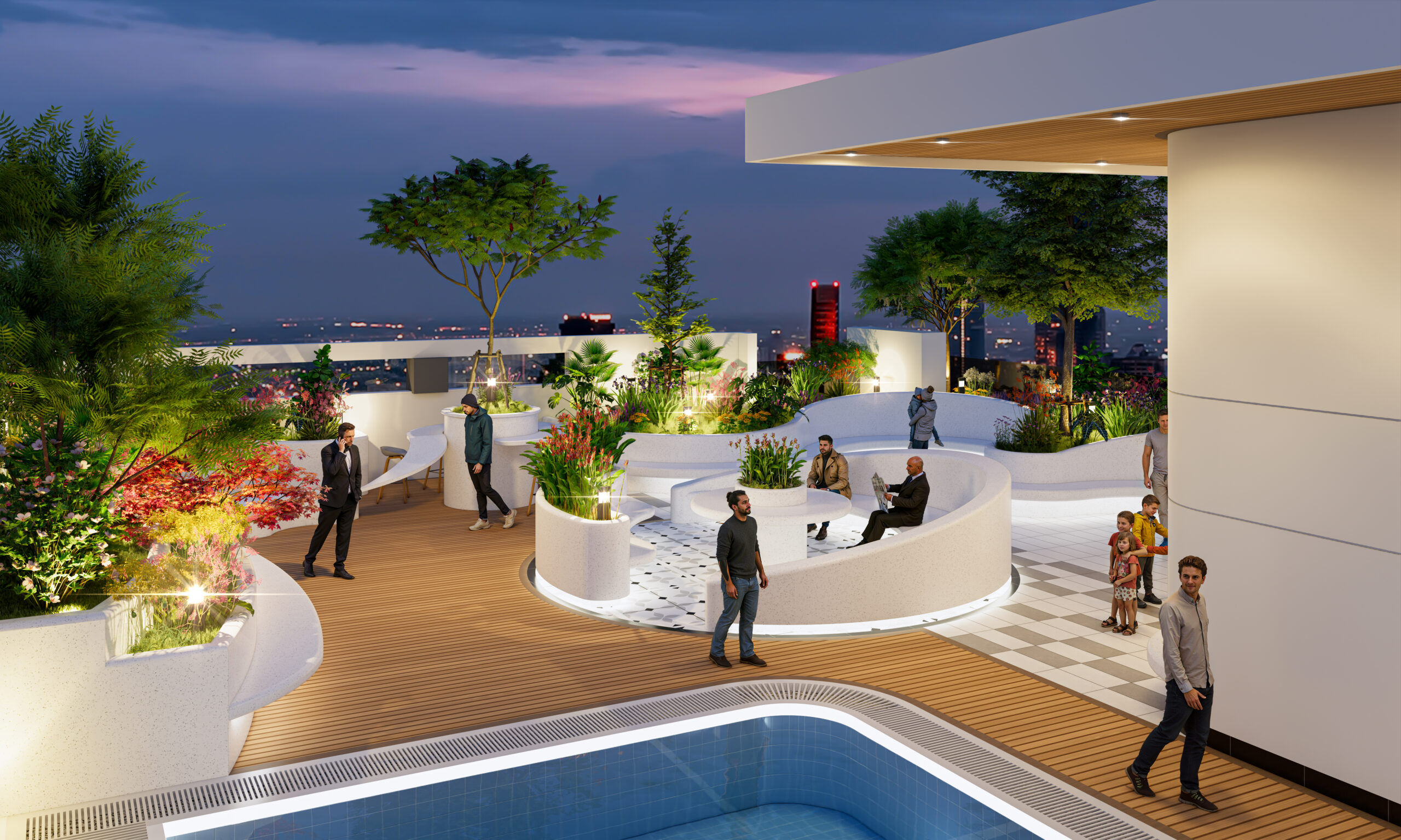 屋上プール・スカイガーデン