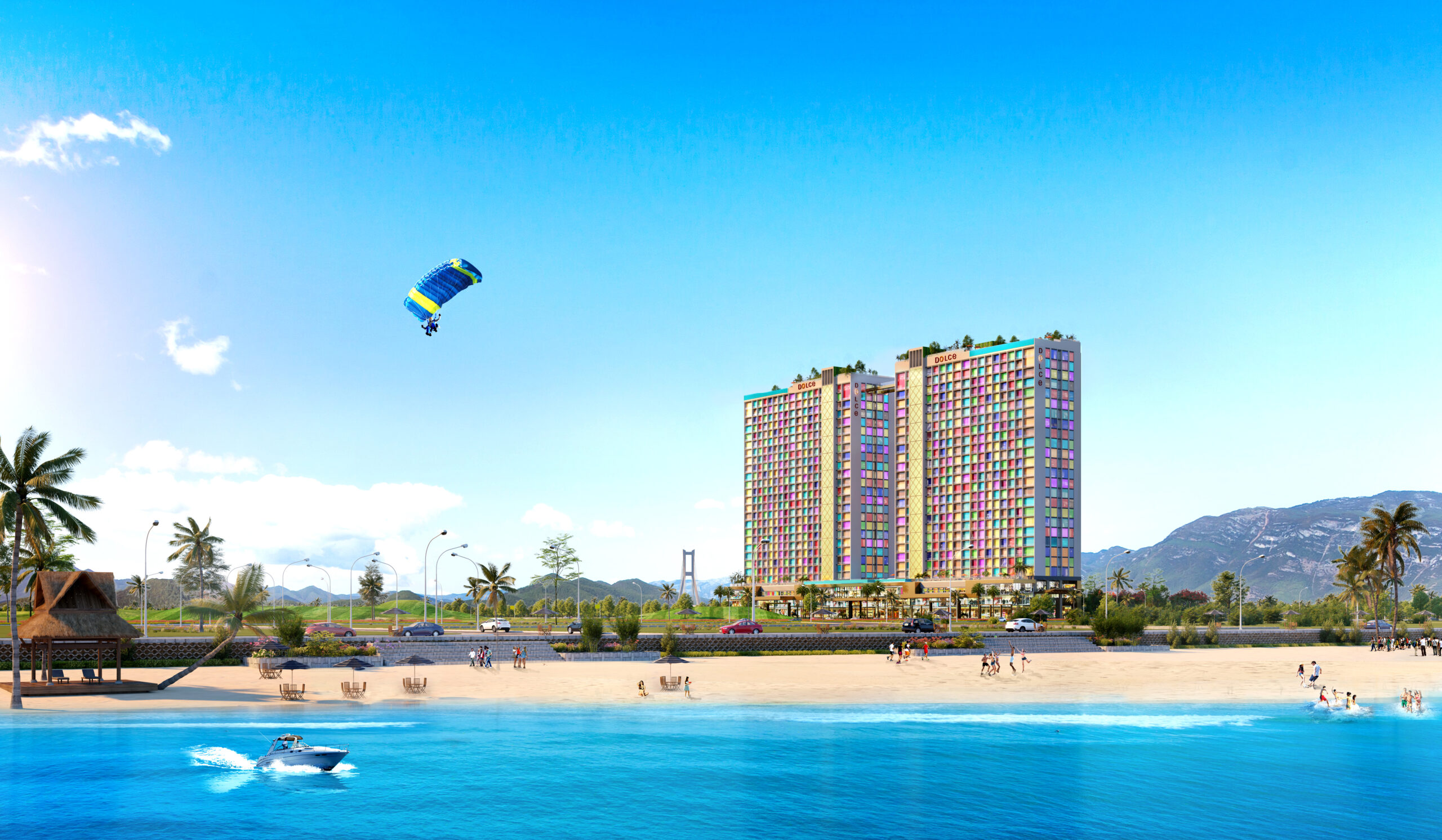 ドンホイ ニャットレービーチからの海景 - あじさい不動産